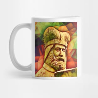 Geoffrey of Monmouth Snow Colourful Portrait | Geoffrey of Monmouth Artwork 15 Mug